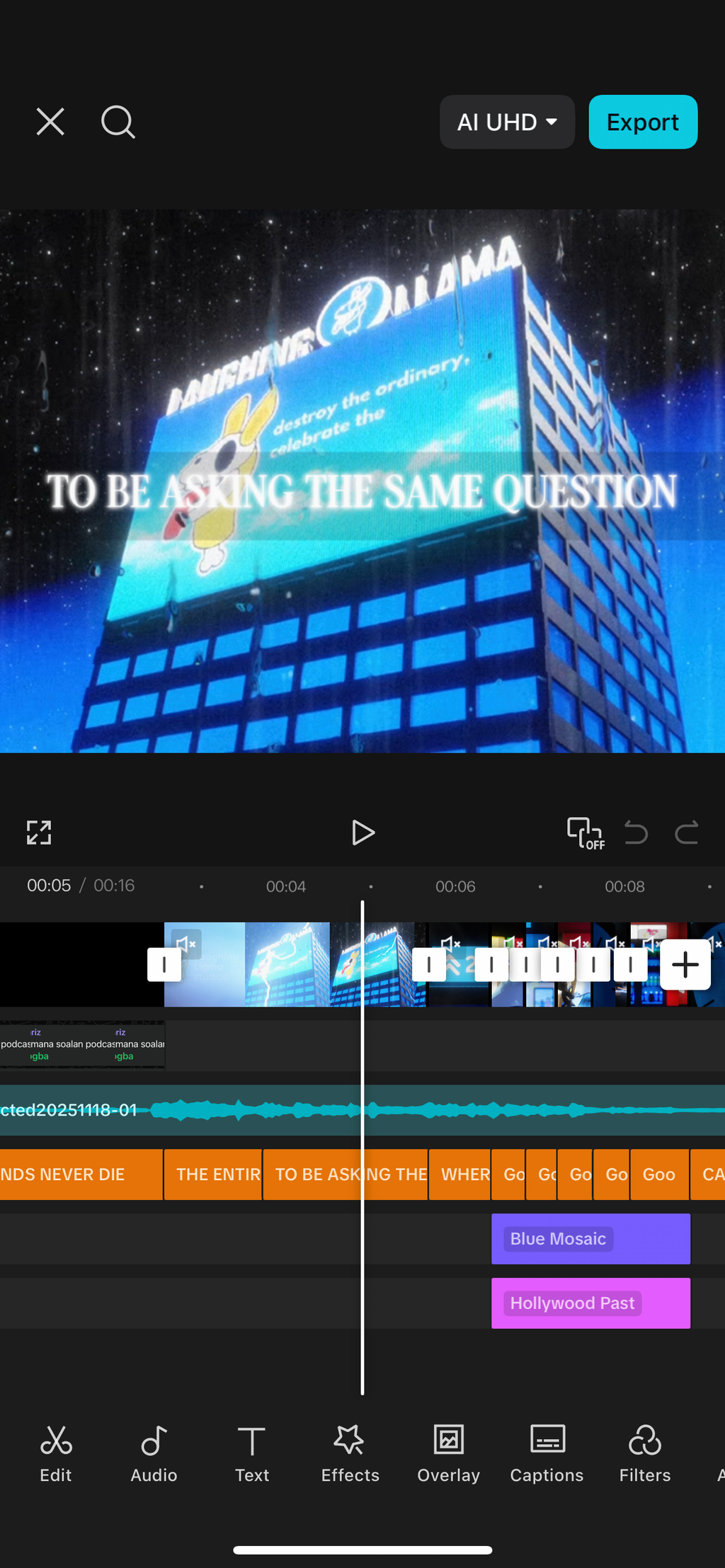 short video editing service