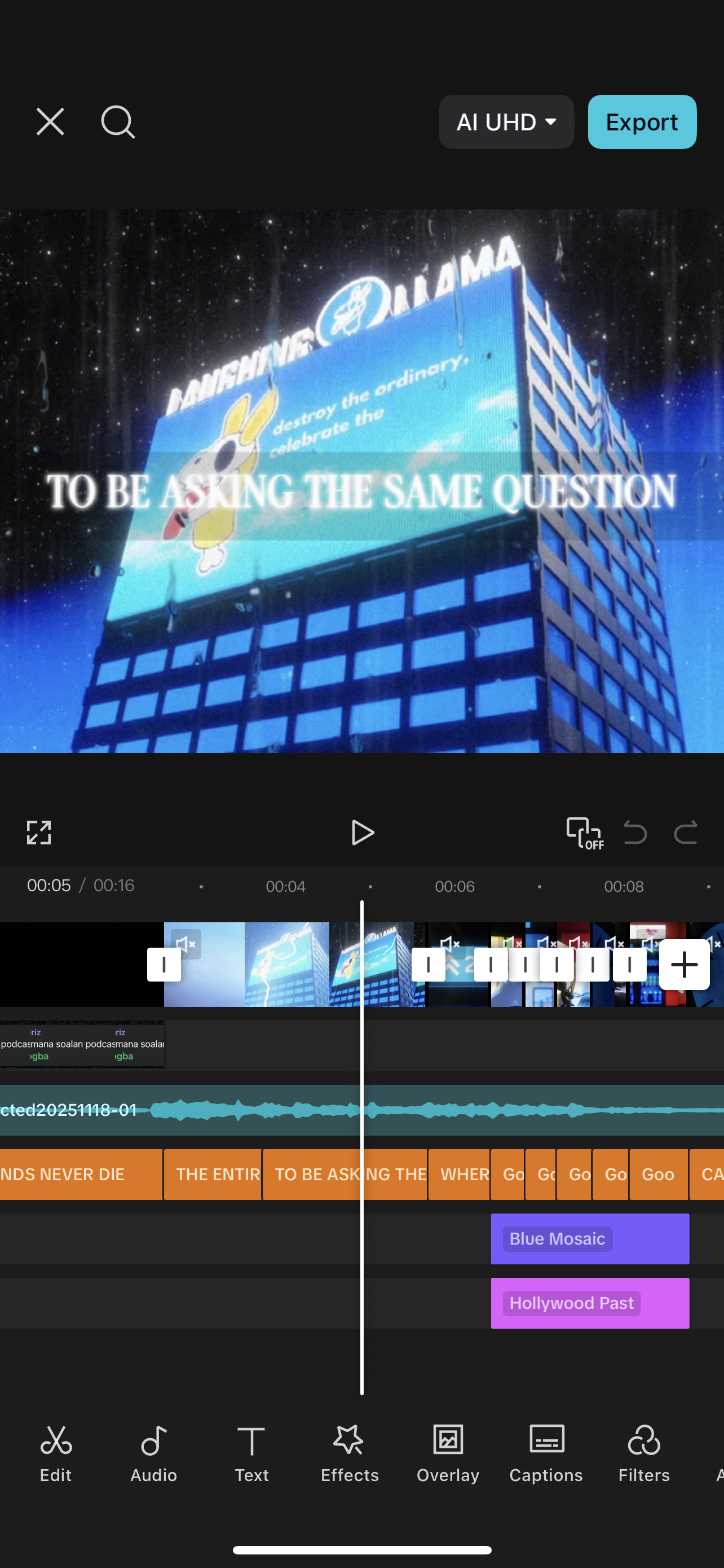 short video editing service