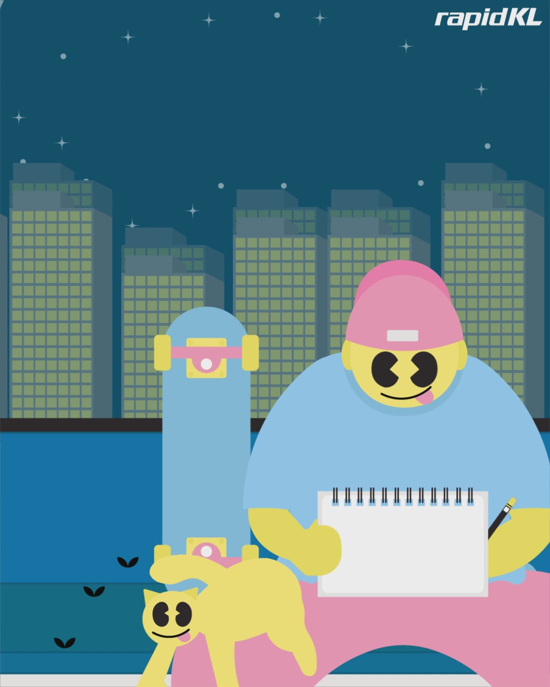 simple social media animation (5–10s)